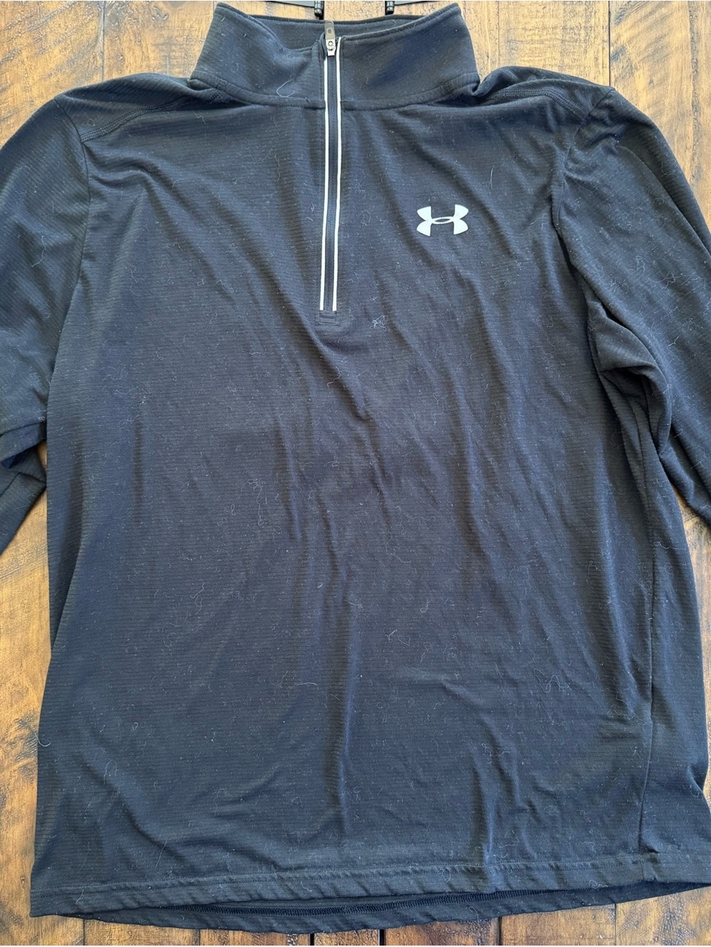 Under Armour Black Women’s Heat Gear Quarter-Zip Performance Top, Large